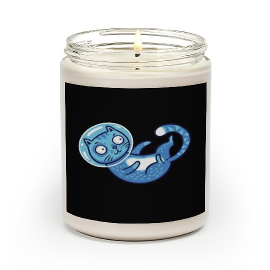 Space cat Scented Candles