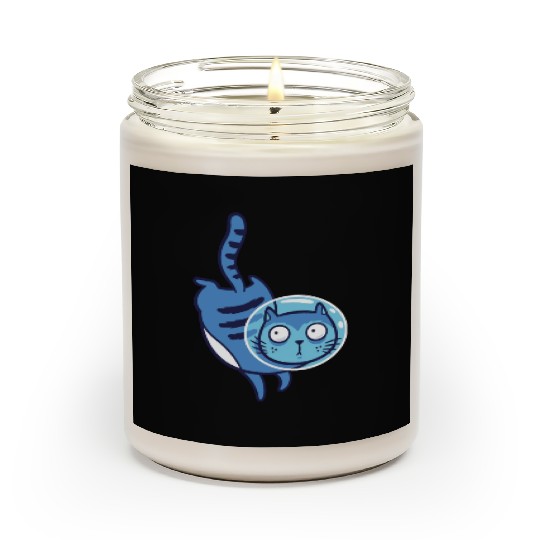 Space cat Scented Candles