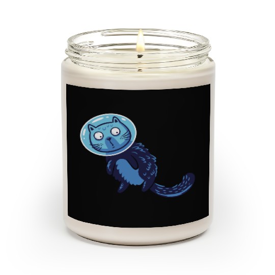 Space cat Scented Candles
