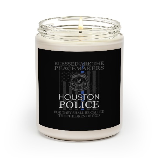 Houston Police Support Saint Michael Police Officer Prayer Scented Candles