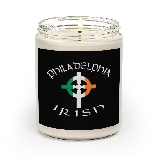 Ireland Pride Philadelphia Irish Celtic Cross Scented Candles