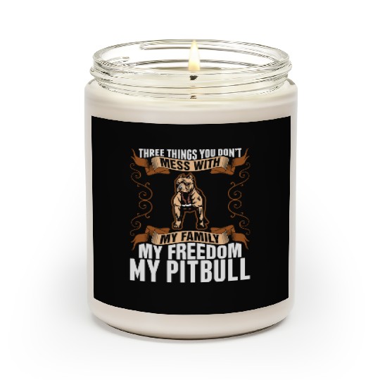 My Freedom My Pitbull Dog Scented Candles