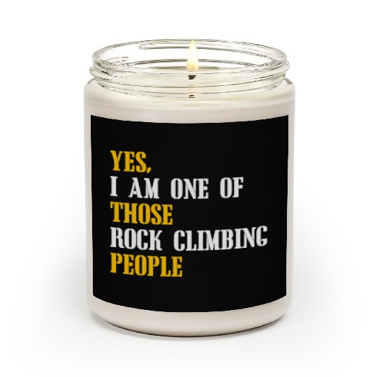 Rock climbing people Scented Candles