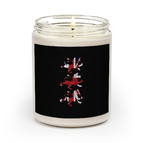 Union Jack Three Lions United Kingdom Great Flag Scented Candles