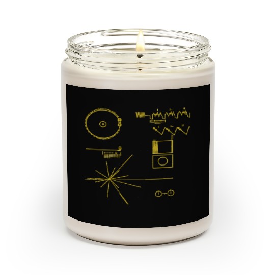 NASA golden record official image voyager Scented Candles