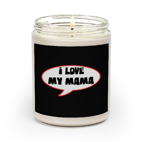 Bold Family Love Speech Bubble Design Scented Candles