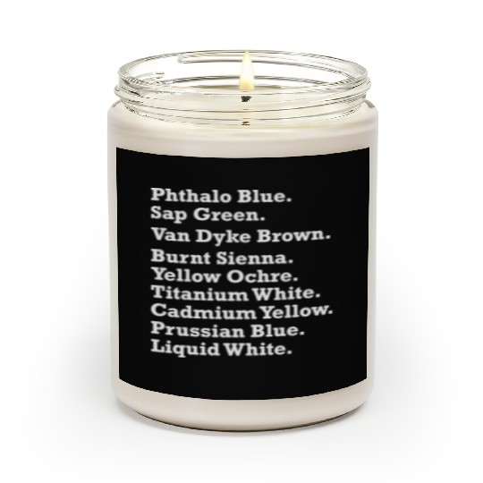 Phthalo Blue Sap Green Prussian Blue Liquid White Scented Candles