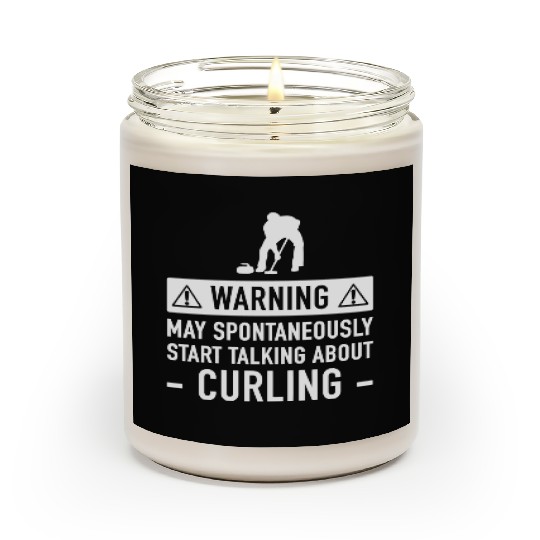 Movie - funny curling for men or women Scented Candles