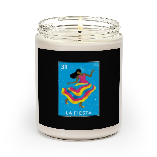La Fiesta Mexican Loteria Bingo Card Scented Candles