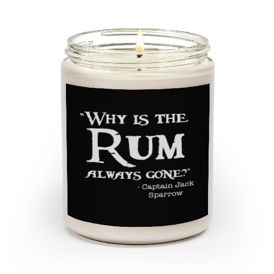 Disney Captain Jack Sparrow Why is the Rum Always Scented Candles