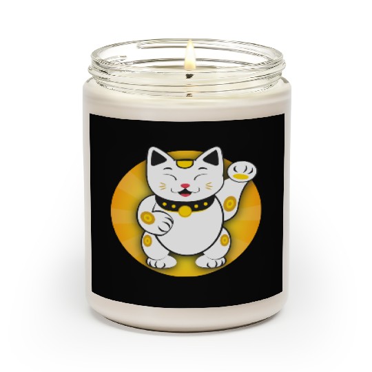 Maneki Neko - Japanese Lucky Cat Scented Candles
