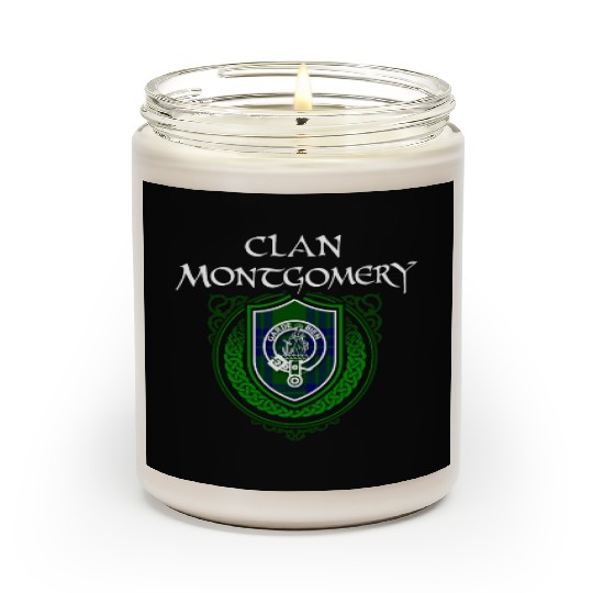 Montgomery Surname Scottish Clan Tartan Crest Badg Scented Candles