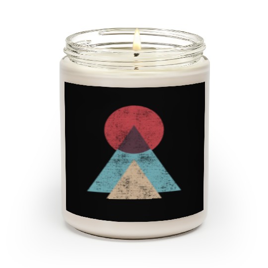 Mountains Sun Nature Abstract Scented Candles