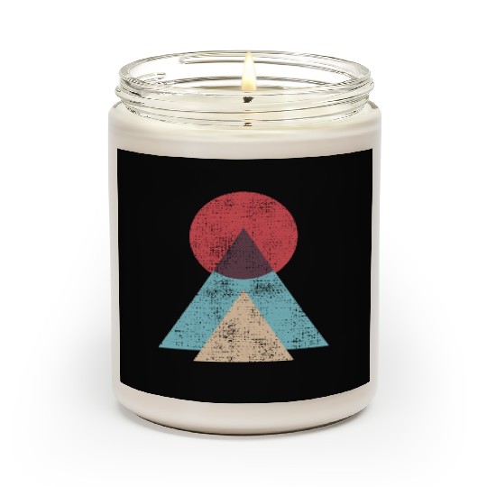 Mountains Sun Nature Abstract Scented Candles