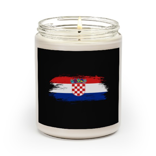 Croatia Flag / Gift Croatian Zagreb Balkan Scented Candles