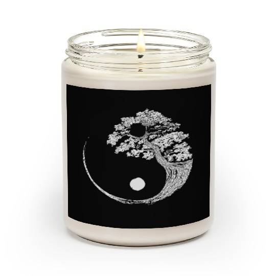 Yin Yang Bonsai Tree Japanese Buddhist Zen Scented Candles