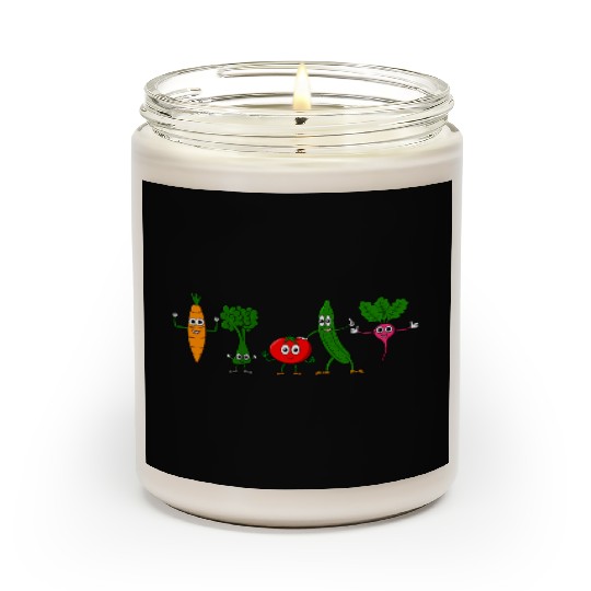 Happy Vegetable Friends Scented Candles