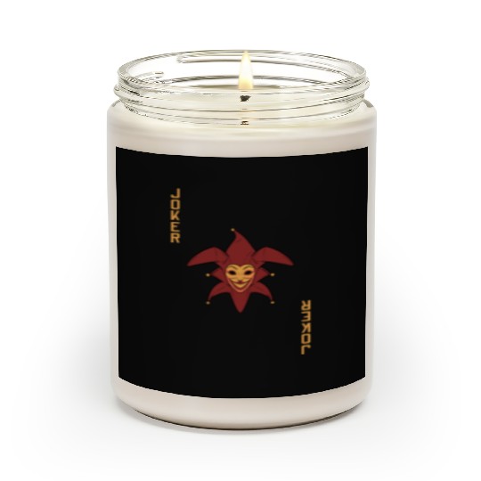 Joker Playing Card Scented Candles