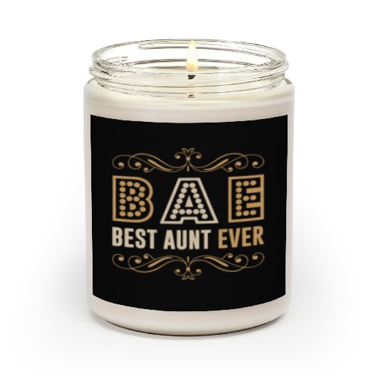 BAE - Best Aunt Ever Sister Niece Nephew Gift Scented Candles