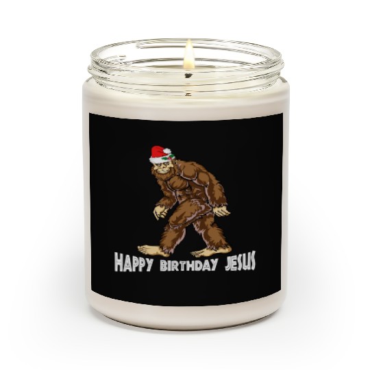 Bigfoot Christmas Scented Candles Boys Kids Youth Women Men