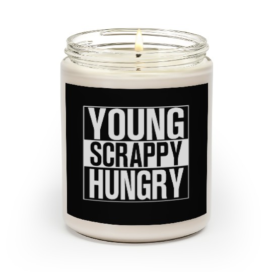 young scrappy hungry black and white Scented Candles chef