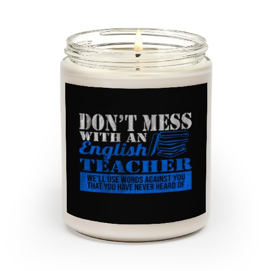 English Teacher Vocabulary Scented Candles