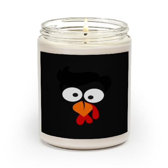 Turkey Face Thanksgiving Scented Candles