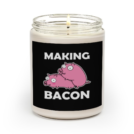 Making Bacon Pigs sx Farmer Funny Gift Piglet Scented Candles