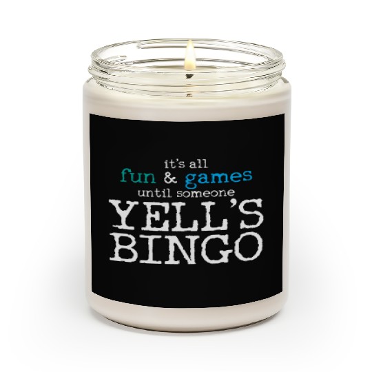 Bingo Winner Yell's Bingo Bingo Winning Card Scented Candles