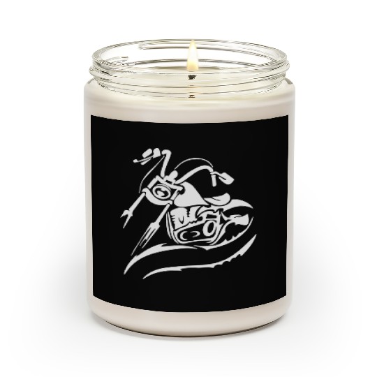 Motorcycle Chopper Cruiser Biker Mechanic Gift Scented Candles