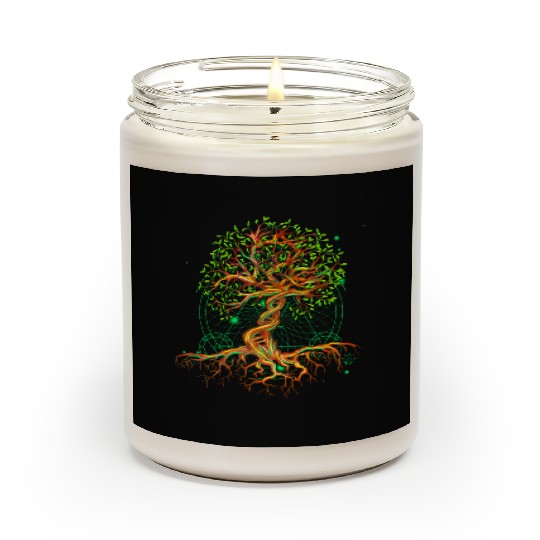 DNA Tree of Life Genetics Colorful Biology Science Scented Candles