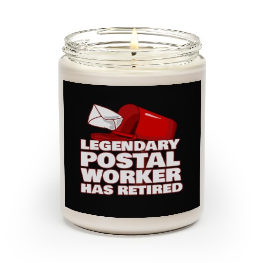 Funny Post Office Retired Postal Worker Gift Idea Scented Candles