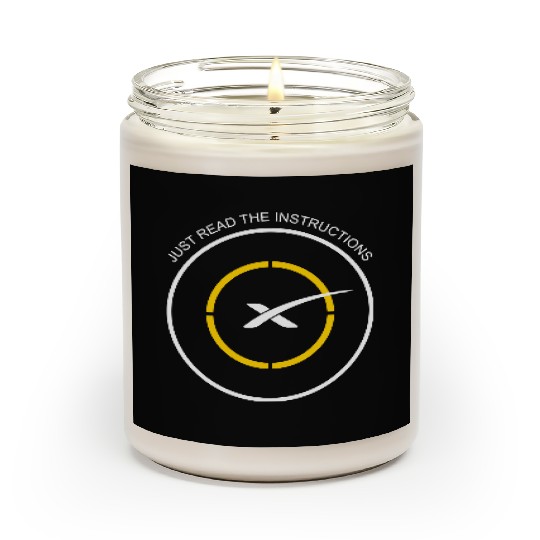 Read The Instructions SpaceX Droneship Elon Musk Scented Candles