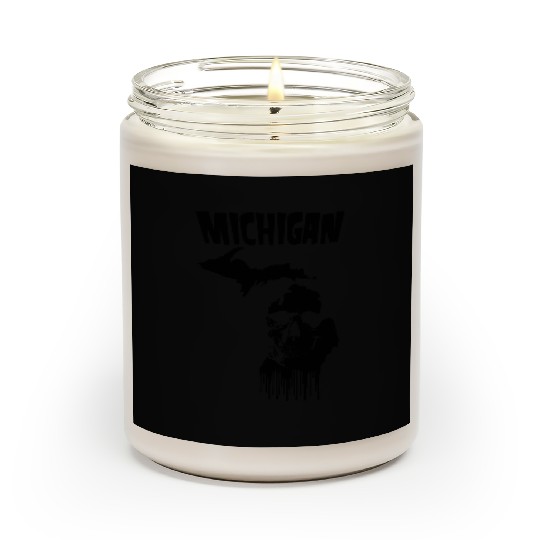 Michigan Punk Rock Skull Scented Candles