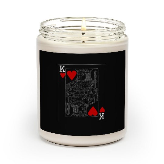 KING OF HEARTS PLAYING CARD Scented Candles