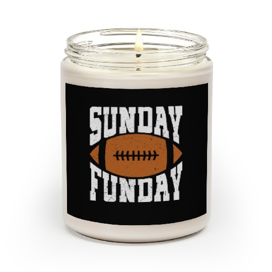 Sunday Funday Funny Football graphic for Sport Scented Candles