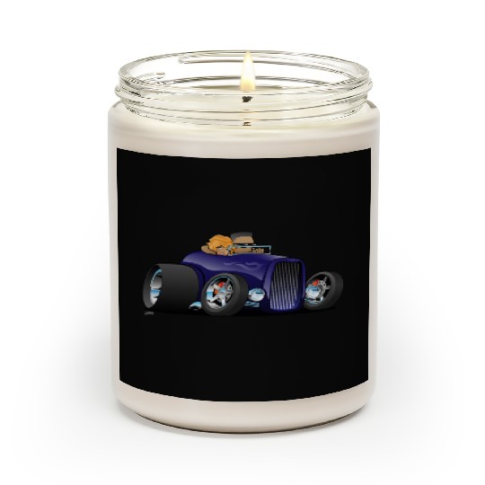 Highboy hot rod deep purple roadster Scented Candles
