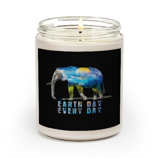 Elephant Earth Day Every Day Scented Candles Earth Day