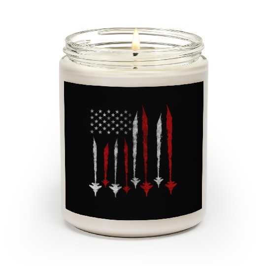US F35 Fighter Jet Aviation USA Gift Scented Candles