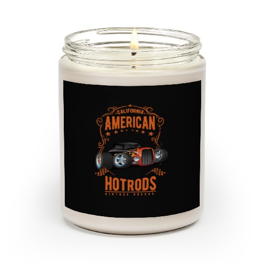 American Hot Rod Car Race Scented Candles