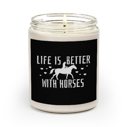 Horseback Horse Equestrian Scented Candles