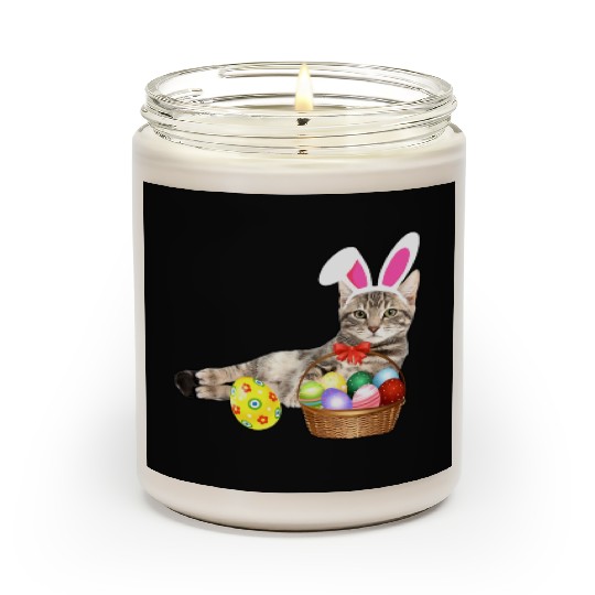 easter Scented Candles cat funny bunny ears eggs gift cat