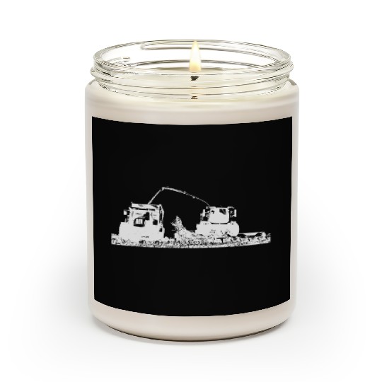 Corn chopper chopping corn harvester farmer Scented Candles