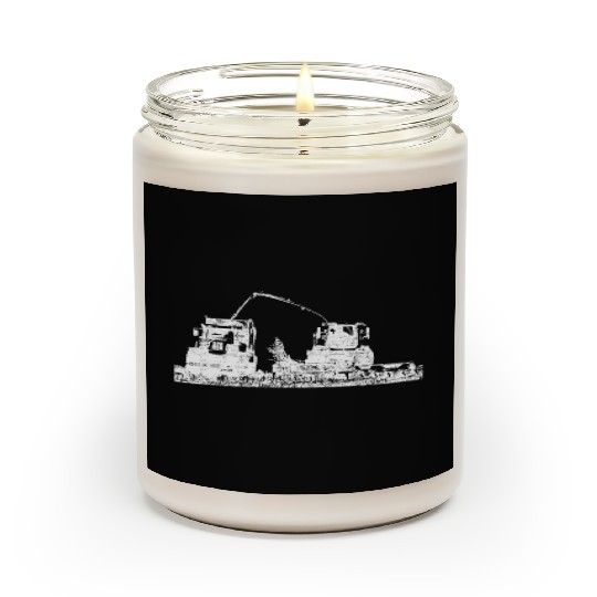 Corn chopper chopping corn harvester farmer Scented Candles