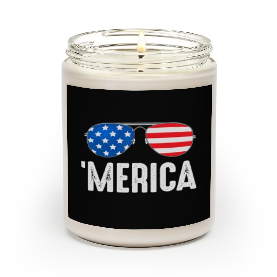 4th of July Merica Scented Candles USA American Pride