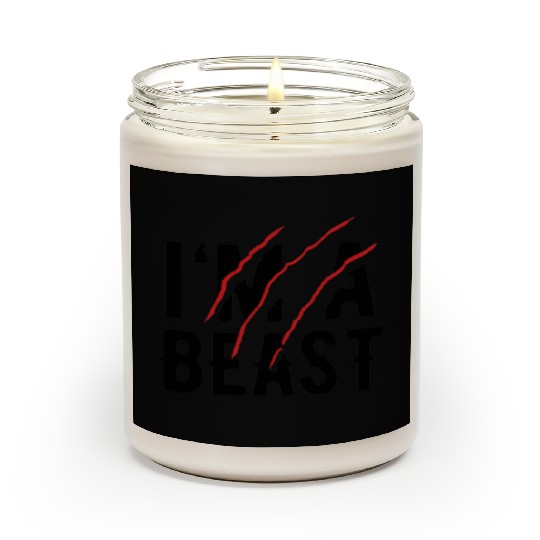 I’m a beast Scented Candles