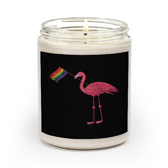 Flamingo Rainbow Scented Candles