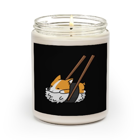 Corgi Sushi Scented Candles