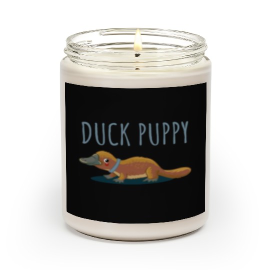 Duck Puppy Duck puppy sweet gift platypus cute Scented Candles