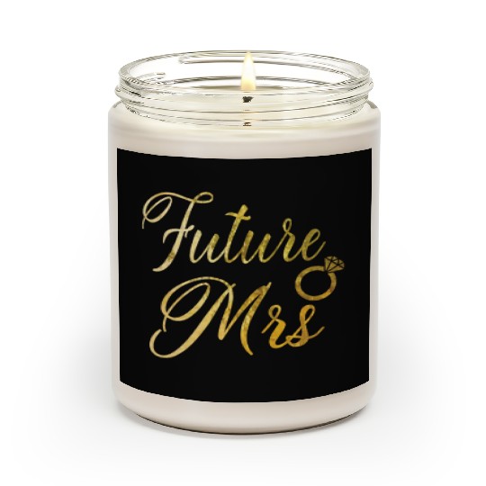 Women's Future Mrs Scented Candles Gift for Soon to be Bride